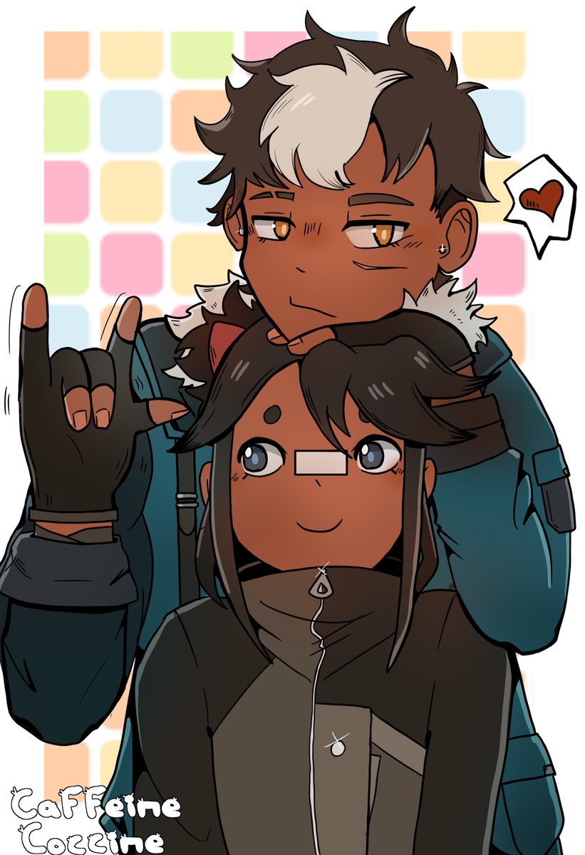 CaffeineCoccine's tweet photo. Art Fight attack for @hikainofan 's characters Libby and Oliver! https://t.co/JGPmZN4c6P