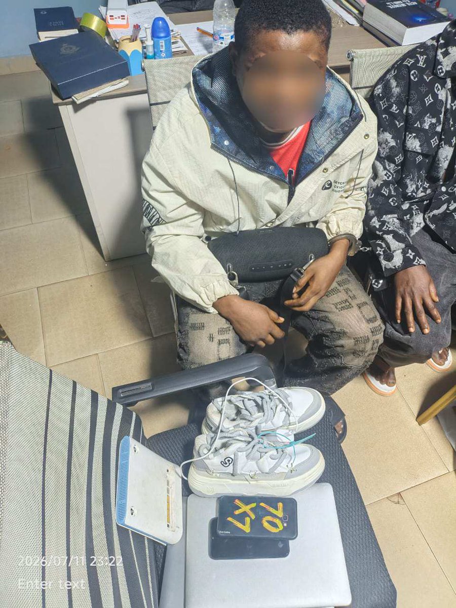 GhPoliceService's tweet photo. FOR IMMEDIATE RELEASE

NORTHERN REGIONAL POLICE COMMAND ARRESTS TWO SUSPECTS IN CONNECTION WITH THE MURDER OF A NIGERIAN NATIONAL IN TAMALE

Read more:
https://t.co/KfUum10yPZ https://t.co/o9WeiUTtQO