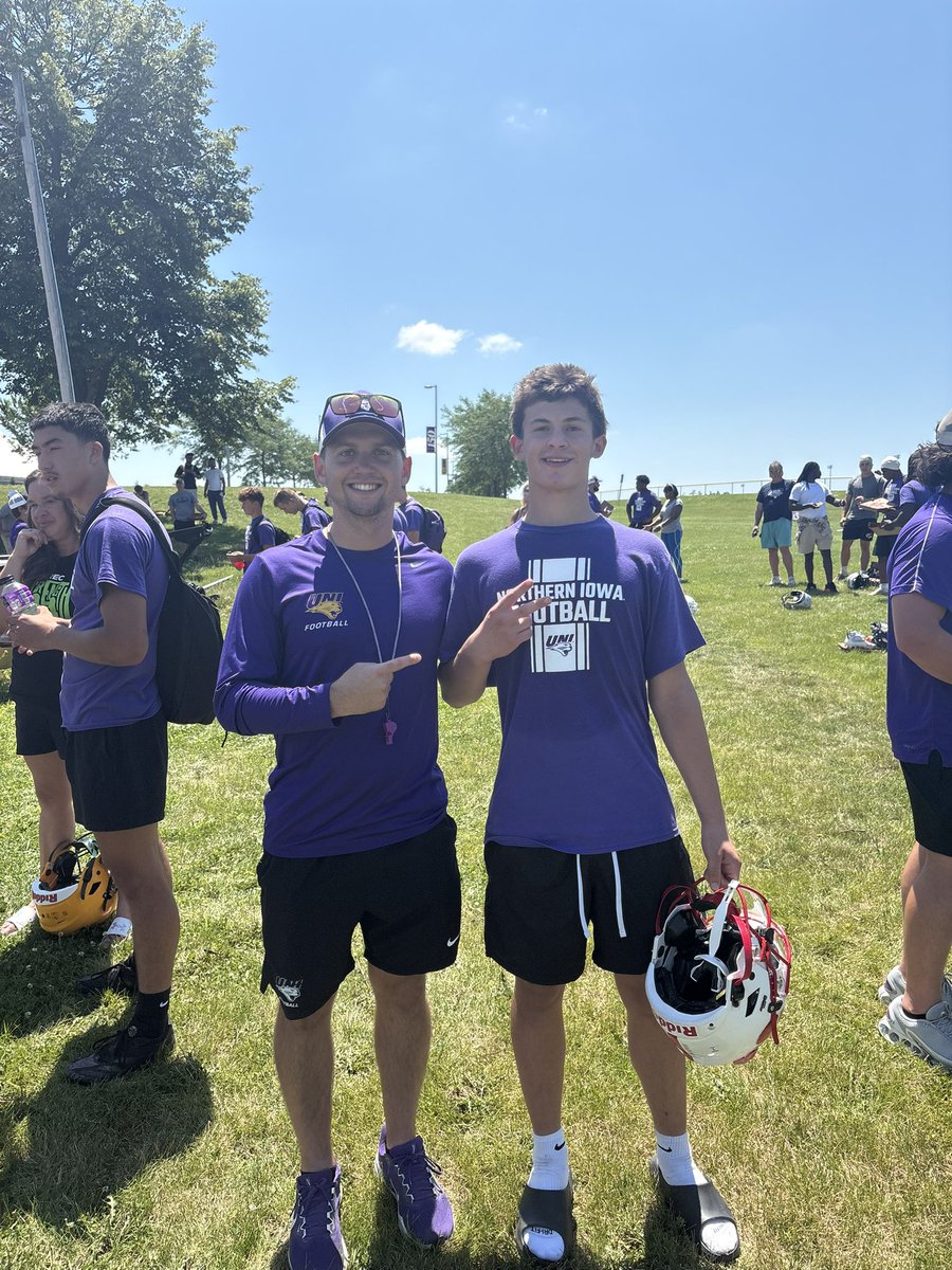 EvanForrester20's tweet photo. Gave UNI my best work today. It was great meeting coach @CoachHupke! not everyday you get to meet someone also coached by the legendary @CoachMikeDarr. Can’t wait to keep in contact, Love the process!

@tstepsis 
@CoachKHodges https://t.co/LKTBAHaaxK