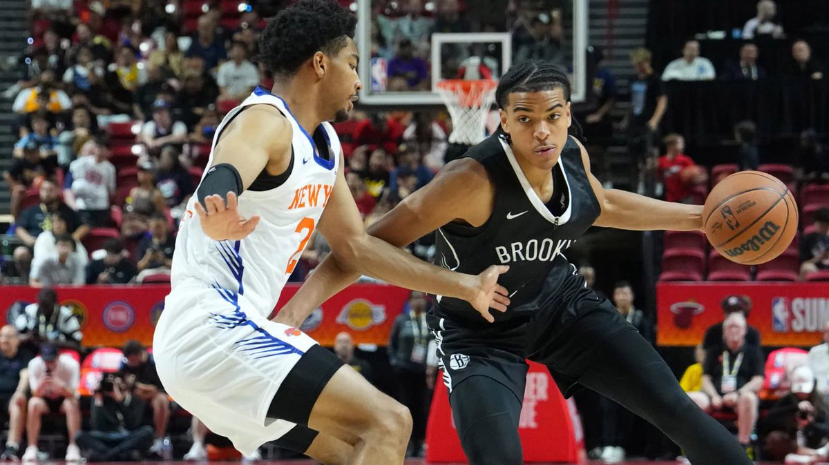 BklynReports's tweet photo. Predicting the lineup after Julius Randle deal is officially confirmed:
Starters:
PG: Mikal Brown Jr
SG: Demin
SF: MPJ
PF: Randle
C: Sharpe
2nd strings:
PG: Traore
SG: Keon Ellis
SF: Josh Minot
PF: Wolf
C: Wagner
How much wins is this team? #NetsFans https://t.co/BSDmsj17uT