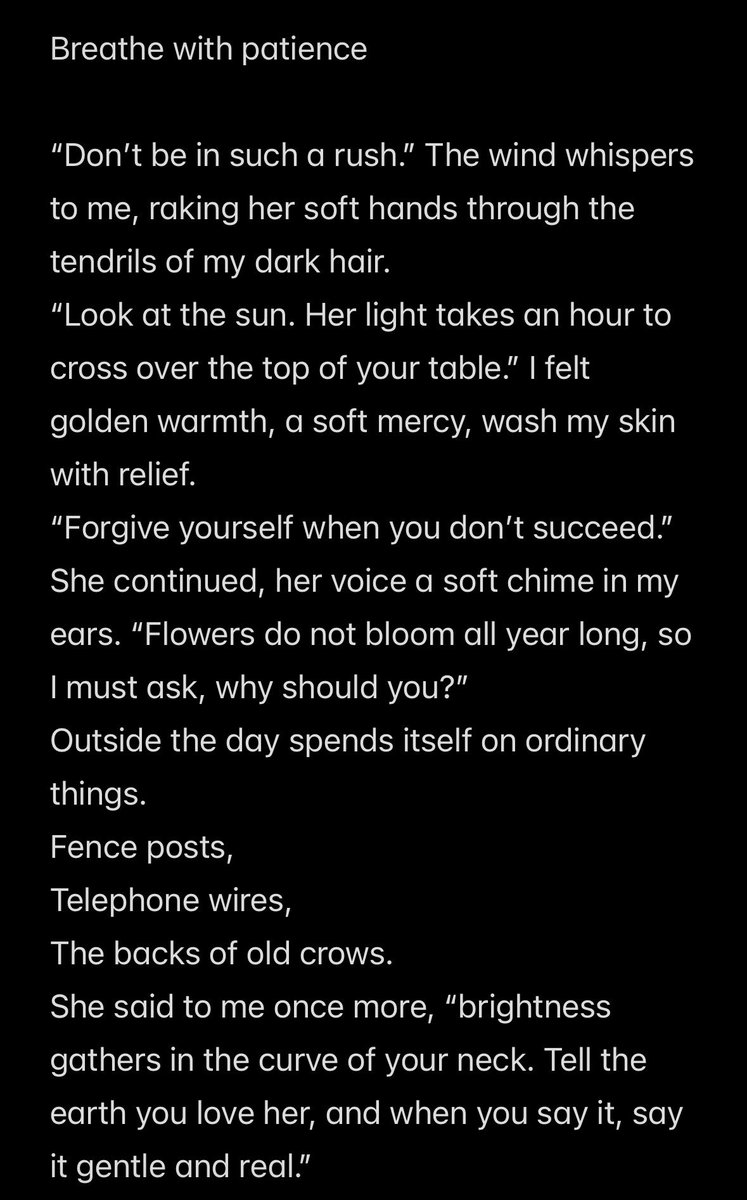 forest_nymphe's tweet photo. “Breathe with patience.” Short poem by me ☺️
#poetry #writer #nature https://t.co/t82QG0FvPI