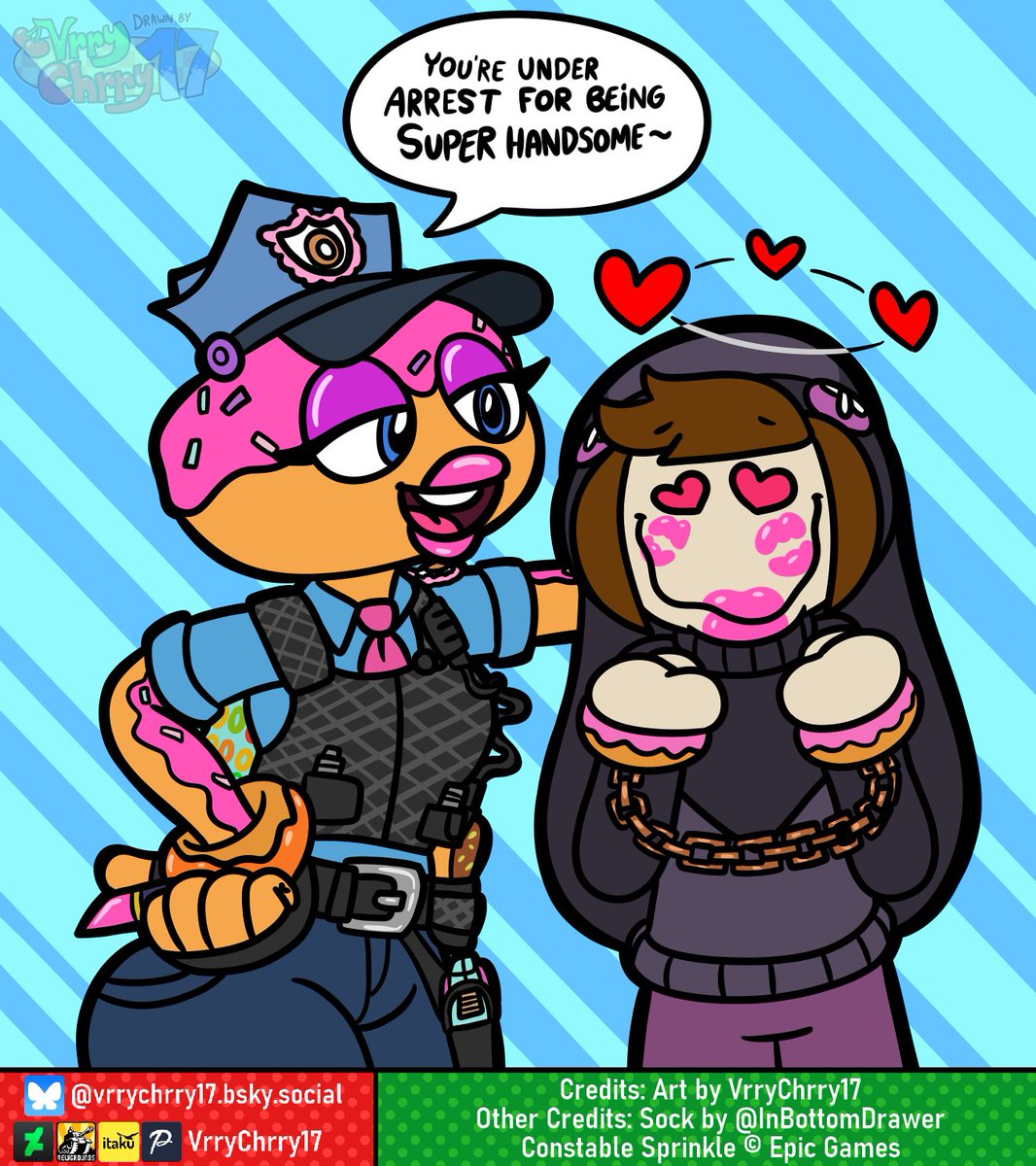 VrryChrry17's tweet photo. Funny how this only took a day for me to finish.
Feat. @InBottomDrawer 

#ConstableSprinkle #Fortnite https://t.co/lzLD7VN9hr