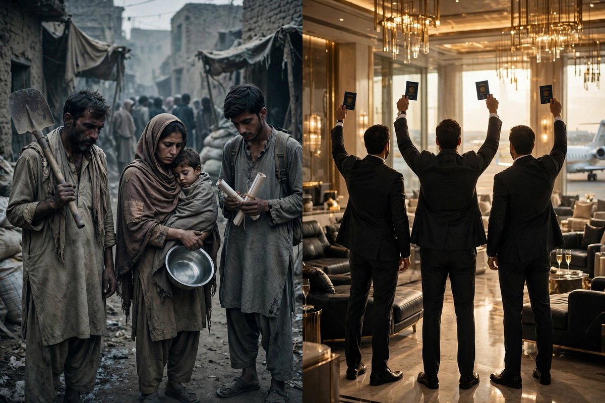 usmanjavid3's tweet photo. MPAs: 76k→400k, Ministers 960k, Mazdoor 37k.
KP: blue passports for families, VIP lounges, gun licences, immunity from arrest.
Senate: blue passports for kids till 28 for life.
No bill for bijli, hospitals, jobs. Only for you. #Shame #BluePassportMafia #GhareebKaPakistan https://t.co/m3YXwvUejQ