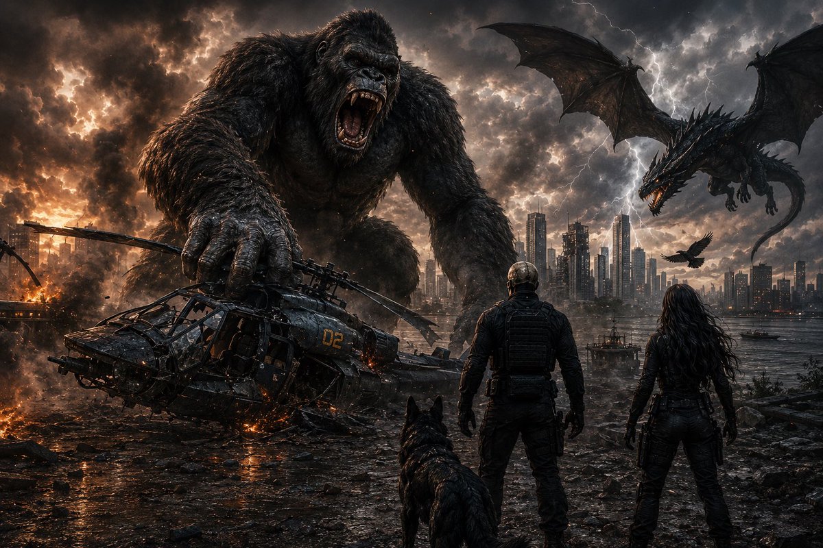 Rudeistheword's tweet photo. When the giant won…
The legends answered.
Stand the Watch.
#TheWatch #KingKong #BlueThunder #EpicBattle #DarkFantasy https://t.co/y8gn3R5XZ3