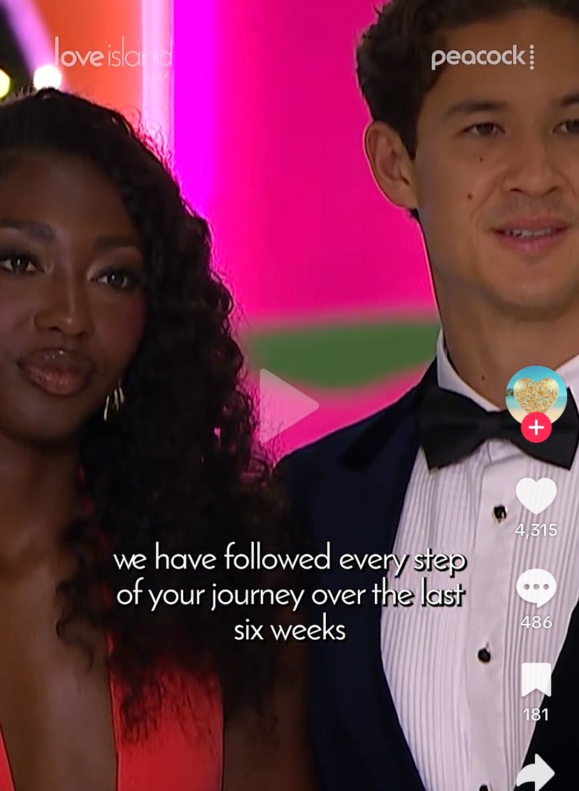 Dramaholicme's tweet photo. Oh Aniya looks really good. Whatever happens they’re My WINNERS 💫 #LoveIslandUSA https://t.co/yl2jYhdqMY