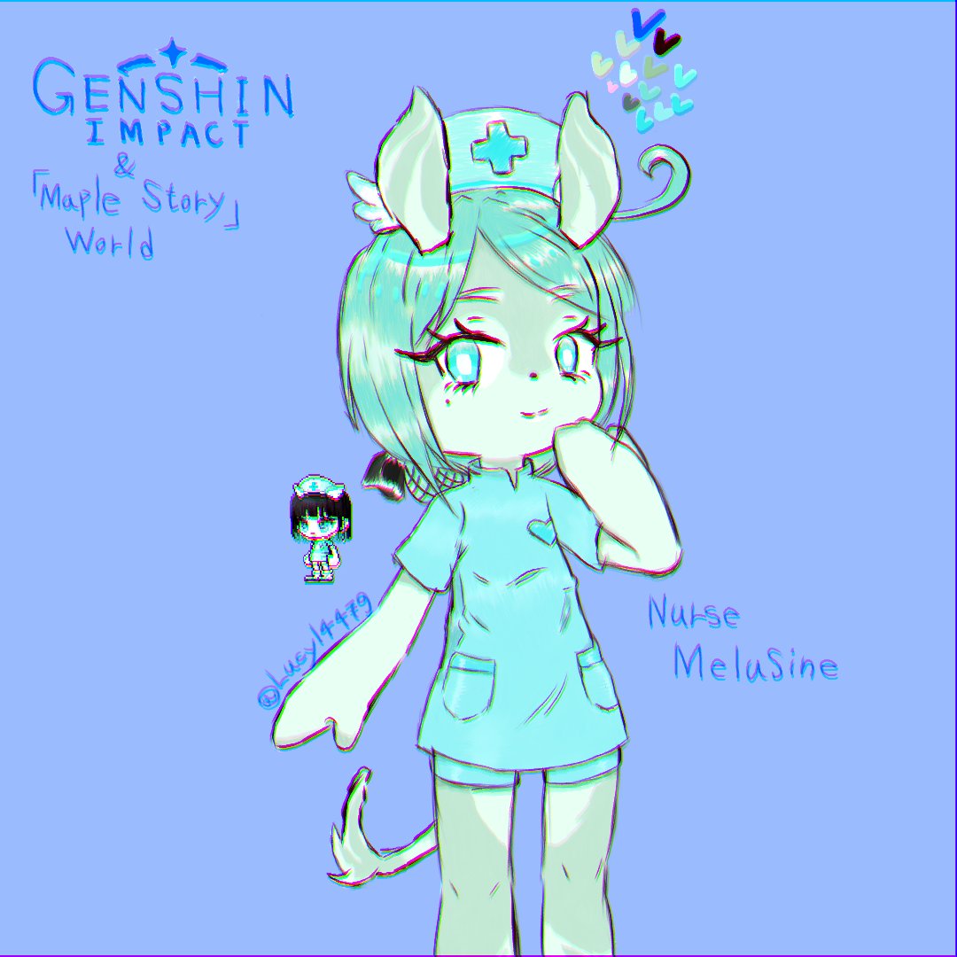 Lucy14479's tweet photo. -Fan content OC 11-
[7/13/2026]

Genshin Impact
The Melusine Nurse Ver

#GenshinImpact #Melusine
#GenshinImpact #원신 #멜뤼진
#Fanmade #Drawing #art #artwork
#illustration #artist #Nurse https://t.co/2bIkzzNa71