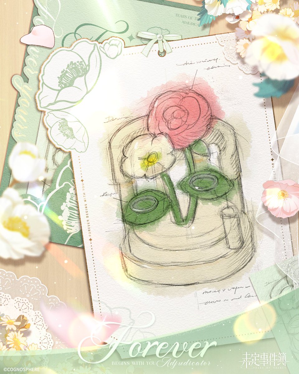 TearsofThemisJP's tweet photo. ✦式の準備・リングスタンド✦

「それはきっと、この場所が僕と同じだからだろうね……いつだって、あなたを受け入れるってこと。」
愛し合うすべての瞬間が、彼が大切にしたい「今」なのだ。

※イベント「あなたが私の心を動かす唯一の真実」のリングデザインコンテンツが解放されました！今すぐゲームにログインし、彼と一緒にリングスタンドをデザインしましょう！

🔔挙式まであと：2日

#未定事件簿 #未定事件簿五周年