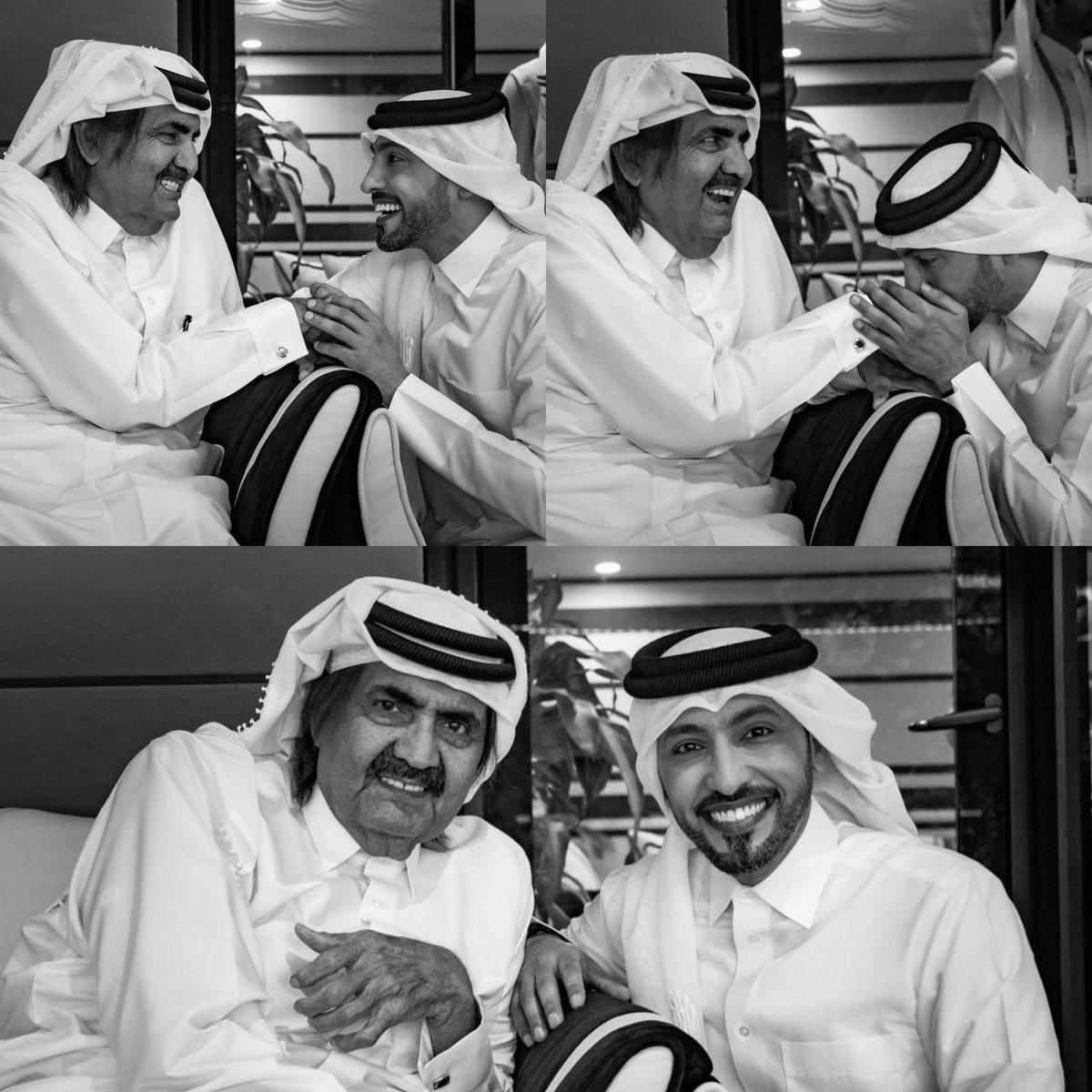 FahadAlkubaisi's tweet photo. التقيت صاحب السمو الأمير الوالد (رحمه الله ) أكثر من مرة ولكن آخر اللقاءات كان أكثرها حباً وعفوية ، حيث التقيته مباشرة عقب انتهاء فقرتي في افتتاح كأس العالم 2022 لأتوجه لمصافحة صاحب الفكرة وعرّاب الإنجاز .
التقيته فاحتضنت يده وقبلتها كما أقبل يد والدي لأنه بالفعل والدي وسيدي الذي جعلنا نفخر بقطريتنا ونعتز بهويتنا ،فغمرني بكلمات التشجيع والمحبه كعادته في لقاءاته مع ابناءه .
قال لي بالحرف وهو مبتسم : " شوف الحلم أصبح حقيقة ومافي شي مستحيل ".
نعم لامستحيل مع بومشعل ولا مستحيل في قاموس قطر بتاريخها مع الراحل الكبير أو حتى بمستقبلها بقائدها الفذ #تميم_المجد .
عزاؤنا الأكبر أن وطننا في قلب حضرة صاحب السمو الشيخ تميم بن حمد آل ثاني أمير البلاد المفدى الذي يواصل مسيرة المجد بكل بإخلاص واقتدار.
رحل والدنا اليوم وكأني أسمع تلك الكلمات ترن في أذني بصوته الأبوي العطوف حاملاً معي تلك الذكرى التي لن انساها ماحييت .
رحمك الله سيدي، وجعل كتابك في عليين مع الأبرار والصالحين.

#حمد_بن_خليفة 
#حمد_بن_خليفة_آل_ثاني
#الامير_الوالد_في_ذمة_الله
