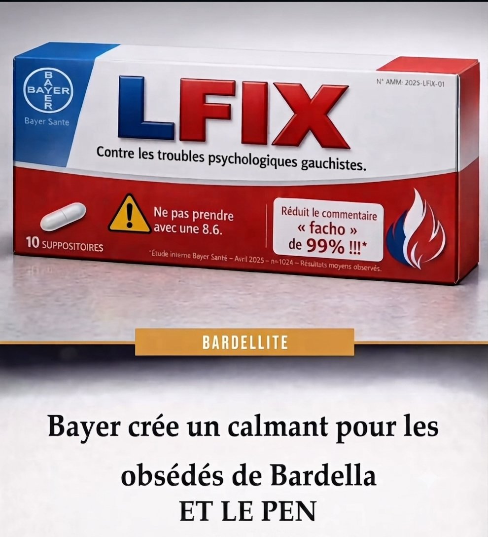 mirehtyls's tweet photo. Pour les gauchistes obsédés par l'actualité.

Un médoc existe, à prendre sans modération. https://t.co/GwS13H6rV5