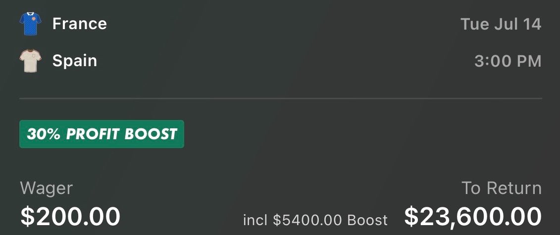 Fredofrr's tweet photo. Last time Spain 🇪🇸 and France 🇫🇷 met we cashed BIG. I want to do it again.. if this posts gets over 900 likes I’ll share this +9000 parlay 👊🏼 https://t.co/QzTZKWO8eH