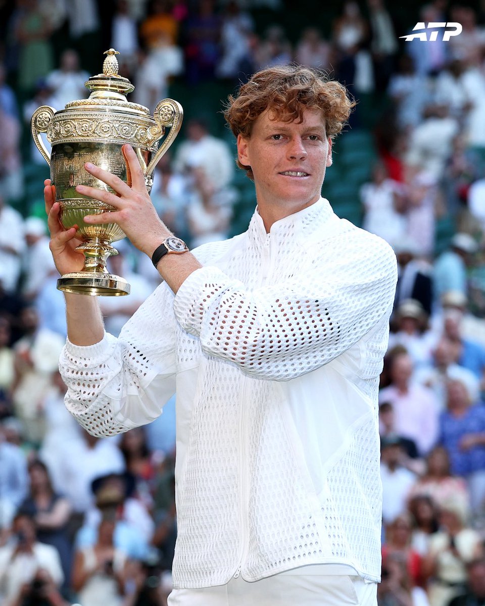 atptour's tweet photo. Hands on the trophy 🏆

#Wimbledon https://t.co/06pEHUatXO