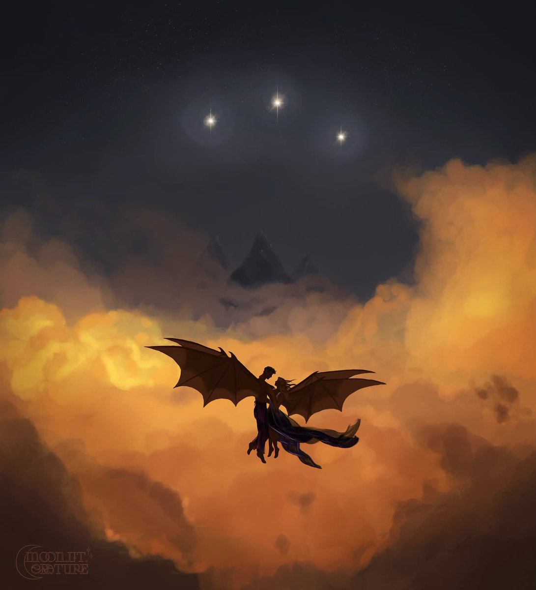 feysandmonth's tweet photo. “Then I was flying. Soaring.
Rhys fell into flight beside me, and when he smiled at me again as we sailed through the stars and the lights and the sea-kissed breeze, when he showed me all the wonders of Velaris”

✧ moon.lit.erature https://t.co/9HgF9Y5RDC