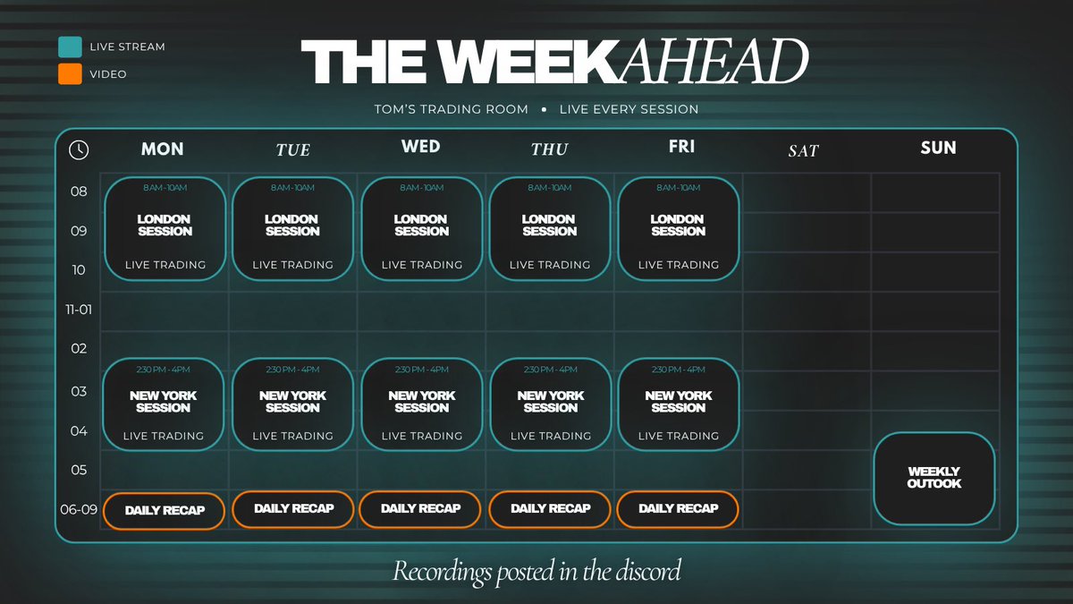 t0mstradingroom's tweet photo. Live streaming every session again next week. 

Tune in to watch and get all your questions answered on the spot. https://t.co/NUt74T4feD
