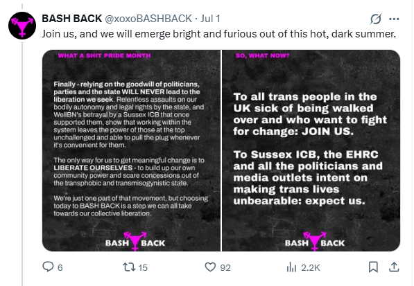 JaneSim66's tweet photo. @RogueUnfiltered This one?

Take a look at their feed on here. They are not ashamed at all. The question is where are the police? https://t.co/fhwf0AZeu6