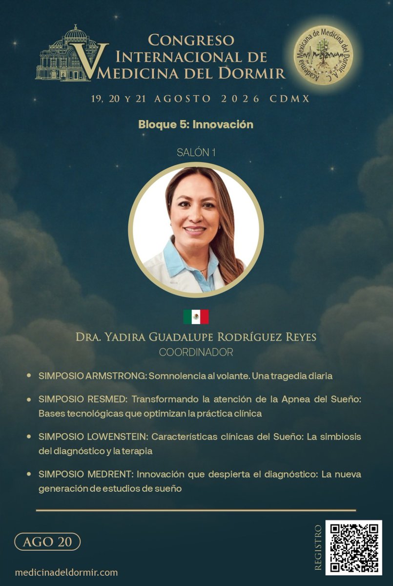 AMMDMexico's tweet photo. V Congreso Internacional de Medicina del Dormir.
Bloque 5: Innovación.
Dra. Yadira Guadalupe Rodríguez Reyes
https://t.co/6x8heKoKWE
#academiamexicanademedicinadeldormir
#medicinadeldormir
#AMMD https://t.co/7dEo0fsoCx