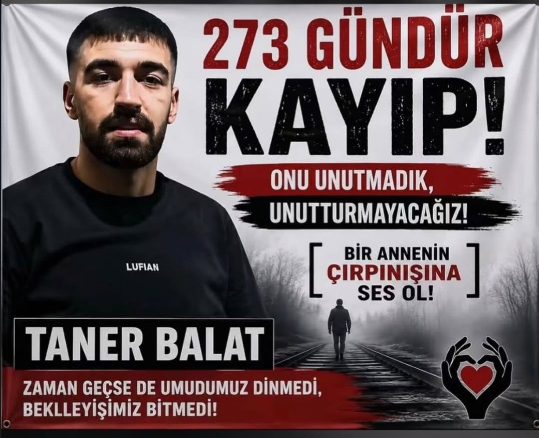 cahityildirm's tweet photo. Şimdi burdan tekrar haykırıyoruz #TanerBalat Nerede https://t.co/mQn8WNVL3R