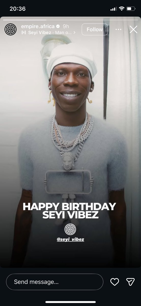 Horlahvibez's tweet photo. @EMPIRE wish  Seyivibez happy birthday 🎊 🎈 https://t.co/GtGUqvARsh