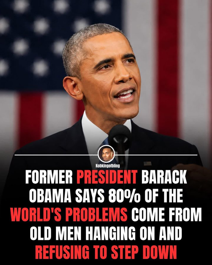 strujillo075's tweet photo. Former President Barack Obama was spot on: 80% of the world's issues stem from older leaders clinging to power. Leadership should be a service, not a lifetime position. Nations and organizations stagnate when those in control refuse to mentor the next generation. 
We need fresh ideas and bold leaders who understand when to pass the torch.