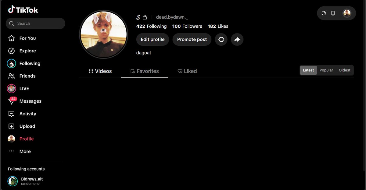 cracking2D's tweet photo. why Does tiktok look like this on laptop HELLO? https://t.co/TDDuLcVnep