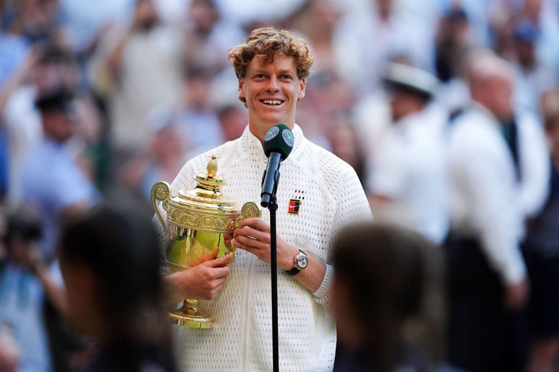 SinnerTennis's tweet photo. SINNER 🇮🇹 AND HIS GREATEST TITLES🏆

 🇬🇧 Wimbledon x2 
 🇦🇺 Australian Open x2
 🇺🇸 US Open

 🇮🇹 ATP Finals x2

 🇫🇷 M1000 Paris
 🇨🇳 M1000 Shanghai
 🇺🇸 M1000 Cincinnati
 🇨🇦 M1000 Toronto
 🇺🇸 M1000 Indian Wells
 🇺🇸 M1000 Miami x2
 🇲🇨 M1000 Monte-Carlo
 🇪🇸 M1000 Madrid
 🇮🇹 M1000 Rome https://t.co/zXLPr8sx7W