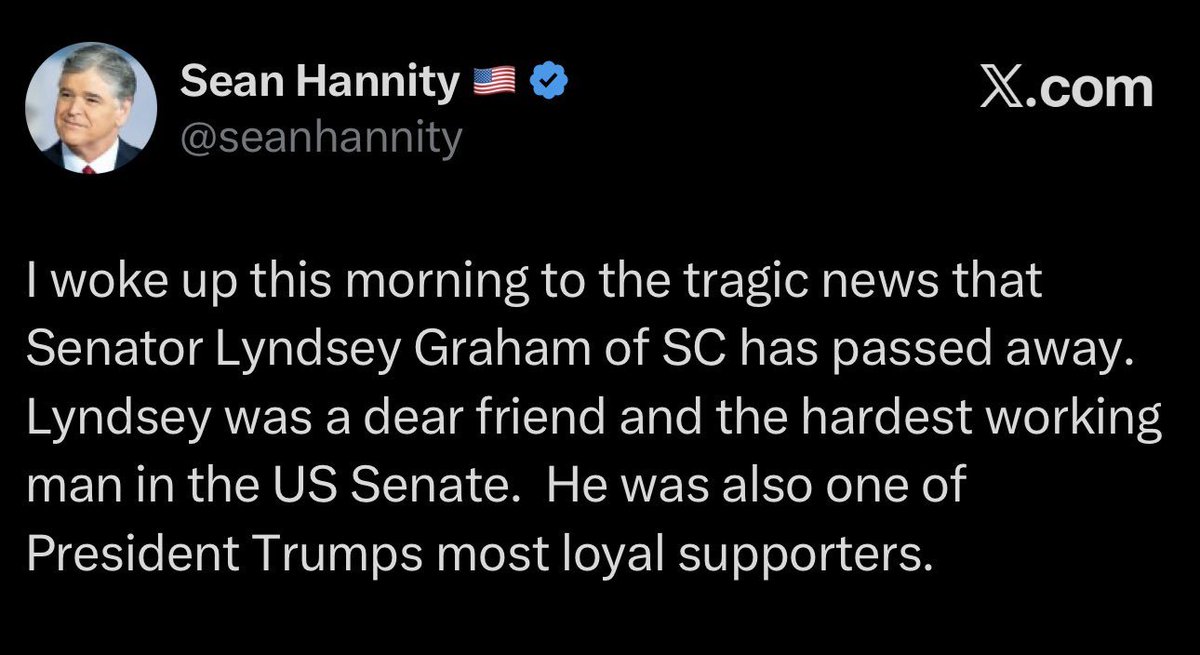 BCPRocker's tweet photo. Such a dear friend to Lindsey Graham that he spelt his name wrong. Top level friendship Sean. https://t.co/9ltKDpGZKo