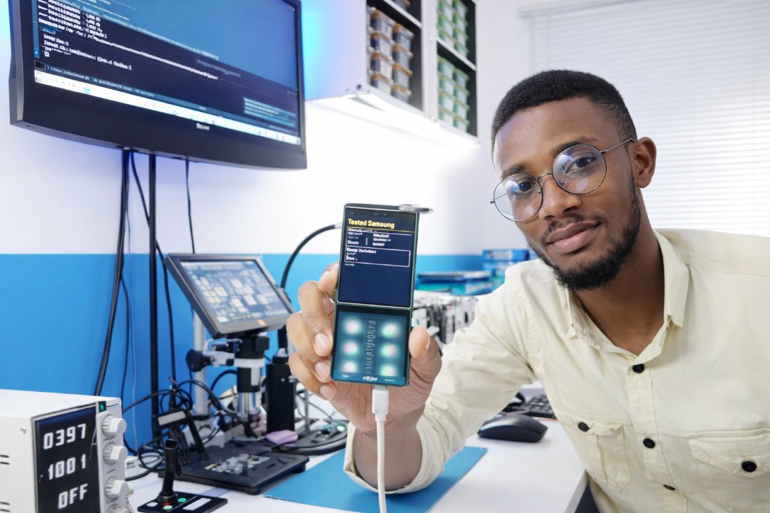 im_Kolins's tweet photo. Meet Magnus Emenuga, the young IGBO Engineer and founder of MEmbedded TechLab, that built a mobile phone from scratch and presented to Abia State Governor Alex Otti, the Minister of Education, and development partners during an innovation event in Aba.

IGBO to the world ✊❤️🔥 https://t.co/e6pn9pp39p