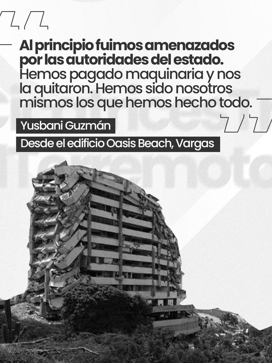 VenteDDHH's tweet photo. Este es solo uno de los cientos de testimonios que dejó la tragedia.

La voz de Yusbani Guzmán refleja el dolor, la incertidumbre y la lucha de muchas familias que continúan esperando respuestas, buscando a sus seres queridos y resistiendo en medio de los escombros. https://t.co/RfdU2TEmJ6