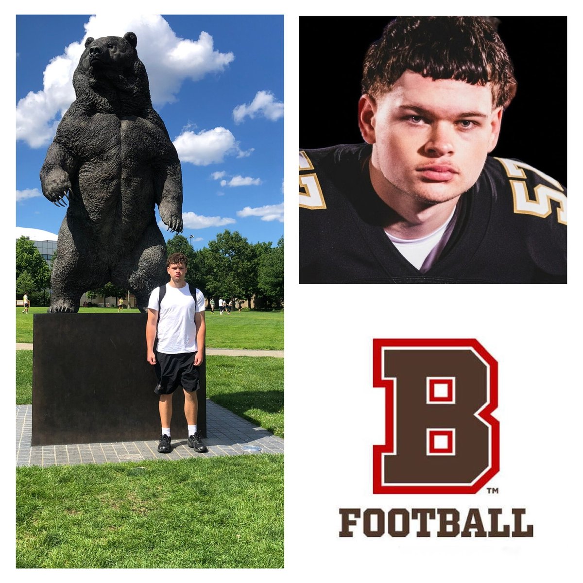 Nicho2028's tweet photo. SUPER EXCITED AND PUMPED TO BE AT @BrownUniversity TO TOUR THE CAMPUS AND FACILITIES AND TO PUT IN WORK AT TONIGHT’S @BrownU_Football UNDER THE LIGHTS CAMP! https://t.co/5BLTCfqNE1