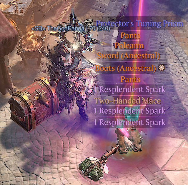 TheGodPanda's tweet photo. 3 Resplendent Sparks from a Mythic Salvage War Plan

How many Mythic rewards have you seen? #DiabloIV https://t.co/8IpnzSF46B