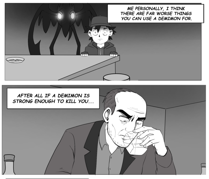 DemiMonComics's tweet photo. What did this old man do that was worse than murder?

#DemiMon #Pokemon #Digimon #DarkComedy https://t.co/JxXn3HdGtV