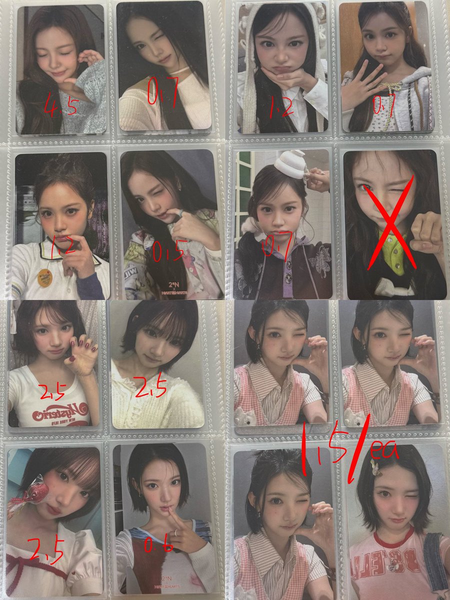1chenaa's tweet photo. 하츠투하츠 포카 양도
여러 장 또는 2.0 이상 거래
shipping fee 0.4

하츠투하츠 하투하 카르멘 지우 유하 스텔라 주은 에이나 이안 예온 사운드웨이브 스타리버 하츄 럭드 럭키드로우 포카 미공포 폴라hearts2hearts carmen jiwoo yuha stella juun ana ian yeon https://t.co/zHsEKIlW00