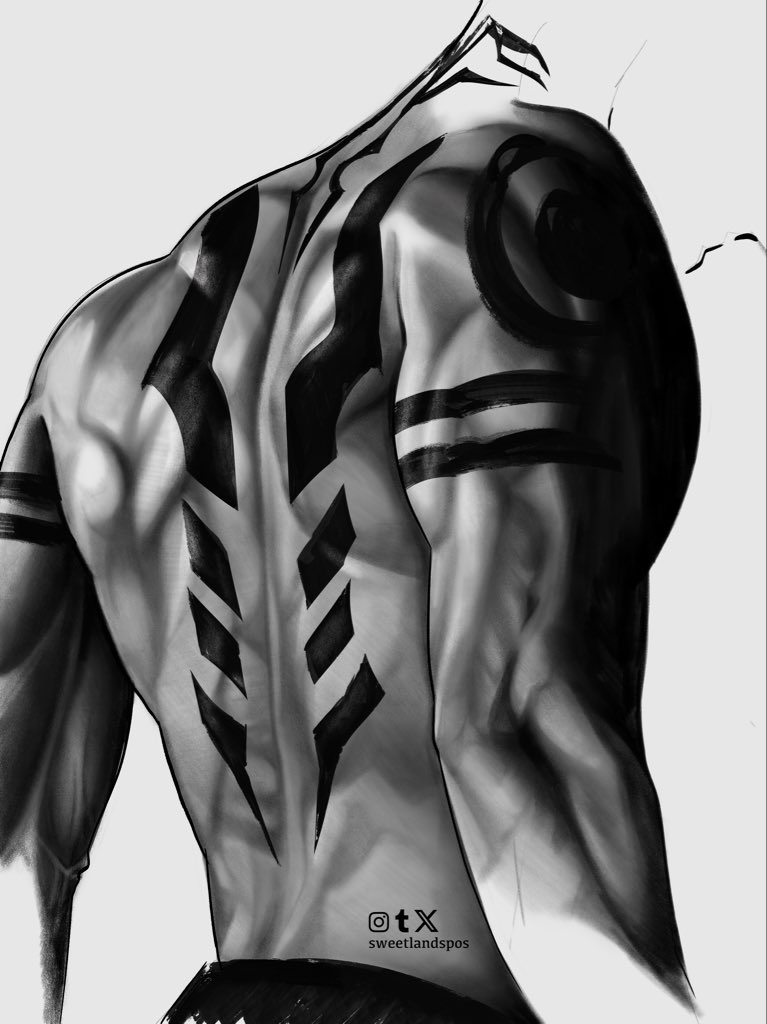 sweetlandspos's tweet photo. Back study with #sukuna #jjksukuna https://t.co/vJPaglqe2T