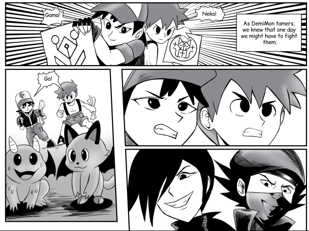 DemiMonComics's tweet photo. A lot of DemiMon is just gender-bending existing characters and calling it parody. I present: Ashleigh and Mister!

#DemiMon #Pokemon #Digimon #AshKetchum https://t.co/qwYmLZD62M