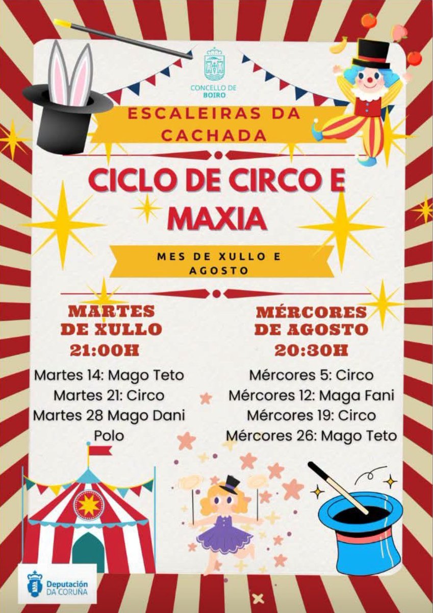 Boiroactualidad's tweet photo. ๐๐๐๐๐ ๐๐ ๐ช๐๐๐๐๐ ๐ ๐๐๐๐๐๐ฉ
Pรบblico infantil e familiar ๐ฅ๐ค
๐
Meses de ๐ท๐๐
๐
๐ ๐พ ๐ ๐๐๐๐๐
๐ ๐ค๐๐ผ๐บ๐
๐พ๐๐๐บ๐ ๐ฝ๐พ ๐ ๐ข๐บ๐ผ๐๐บ๐ฝ๐บ
#ConcellodeBoiro https://t.co/cfAFcUkiEu