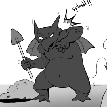 DemiMonComics's tweet photo. DemiMon Grimoire: Knocker

Type / Animal: Earth / Bat-Mole
Knockers live beneath structures and are often heard scratching or tapping before they are seen.
Level 2: Knocker

#DemiMon #Pokemon #Digimon #Fakemon #Knocker https://t.co/jv7vvhZLaB