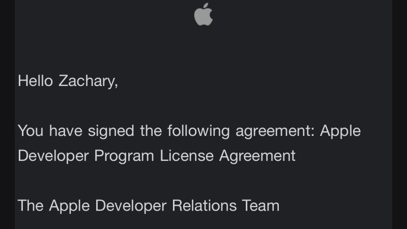 Zachly's tweet photo. It’s wild how in 2026 it takes longer to get approved for the Apple developer program than it does to actually code your iOS app!

Exciting things coming from https://t.co/8qlTvss8l0 and https://t.co/CWvLDHTuVZ in the coming weeks!

We’re going to have a month of free learning in August that will be phenomenal!