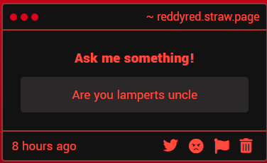 thereddestreddy's tweet photo. yes, hi nephew @NotRokeaLamp https://t.co/ukqsMeXa97