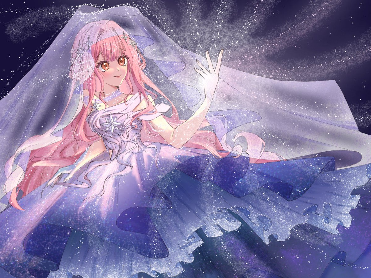_Mimirimi_'s tweet photo. I created a drawing of Nikki with the Milky Way 🌌 as my inspiration! I hoped to convey Nikki as a guardian who loves and cares for the galaxy💕

#StellarReflections #ShiningNikki5Years #ShiningNikki https://t.co/gekF0gA9KC