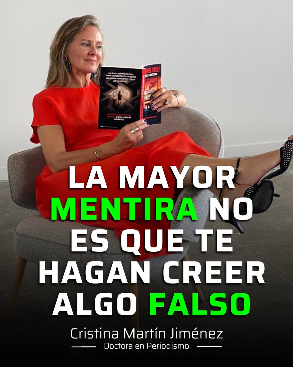 crismartinj's tweet photo. La mayor mentira no es que te hagan creer algo falso. Es que te hagan sentir exactamente lo que necesitan.

Nos hicieron creer que manipular consistía en mentir. Eso era el siglo XX. Hoy el truco es mucho más sofisticado. Ya no necesitan convencerte de nada. Les basta con colocarte en el estado emocional adecuado, porque un ser humano dominado por una emoción intensa deja de analizar y empieza a reaccionar.

Un día toca miedo. Al siguiente indignación. Después culpa. Más tarde euforia. Y todo sucede, casualmente, antes de que aparezcan los datos, antes de que puedas pensar y, sobre todo, antes de que puedas hacer preguntas.

Por eso cada vez hay más imágenes desgarradoras, más titulares apocalípticos y más urgencias permanentes. Todo es histórico. Todo es dramático. Todo exige una respuesta inmediata. Porque el poder tiene prisa. La reflexión, en cambio, siempre llega tarde para quienes viven de fabricar emociones.

Y mientras discutes con tu familia, te enfrentas a tus amigos o te peleas con desconocidos en redes sociales, casi nunca te preguntas quién eligió el tema, quién marcó el tono o quién decidió qué emoción debía dominar esa semana. Tú crees que reaccionas. En realidad, muchas veces solo interpretas el papel que alguien escribió antes.

En LA TIRANÍA DE LA MENTIRA explico cómo la propaganda dejó de librarse en el terreno de las ideas para instalarse directamente en las emociones. Porque quien consigue gobernar cómo sientes ya no necesita esforzarse demasiado para gobernar también cómo piensas. Y cuando controla ambas cosas, ni siquiera hace falta que la mentira sea creíble. Basta con que sea emocionalmente irresistible.
👇🏻👇🏻👇🏻
https://t.co/g2bzCYGjnt