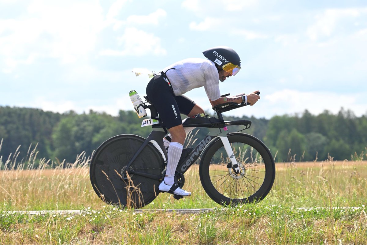 balbadr's tweet photo. A few days before #ChallengeRoth, I wasn’t sure I’d even make the start line.
Flu, a bike crash, and a lot of doubt turned the race into something simple: show up, listen to the body, and do the best you can with what you have.
This finish means more than a time on the clock. It’s a reminder not to take health, preparation, or the chance to race for granted — and to keep moving forward even when plans break.
Grateful to God for this chance to race.