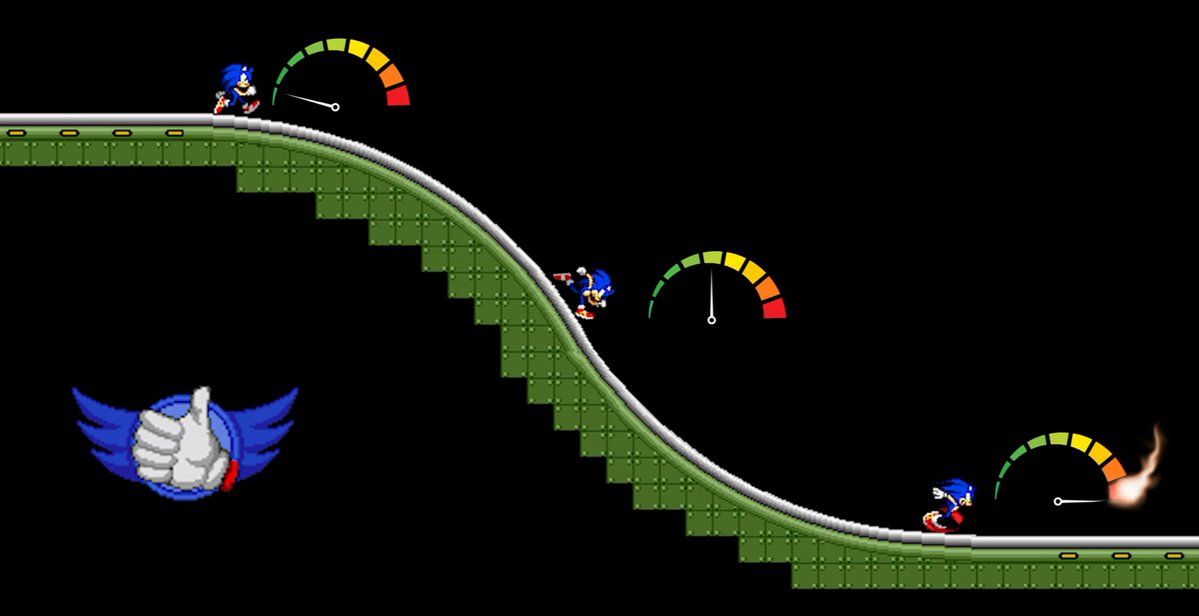 BasedJoeMama_'s tweet photo. @zowR2Jm2b1yqa9d I think he wants to gain speed by rolling downhill.
Spin Dash makes you go fast instantly so I don't think that's what he wants. https://t.co/eV58O6iTqn