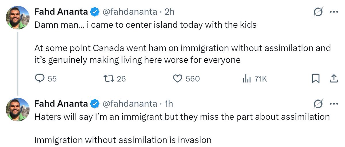 Tablesalt13's tweet photo. The White people have basically stopped complaining about it

and have moved into the forest. 

Now, 2nd generation immigrants are taking up the fight against immigration. 

Its THAT bad. https://t.co/6YDoxyzuwa