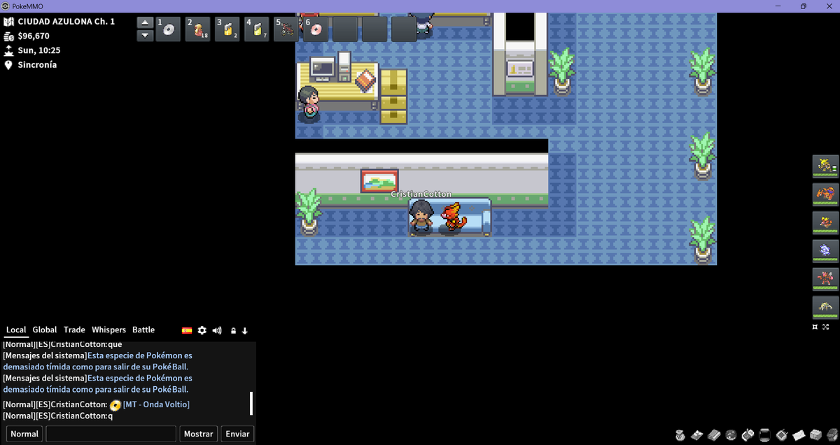 ArleCotton's tweet photo. este es el mejor lugar para sentarse en PokeMMO https://t.co/AOckyvtaka
