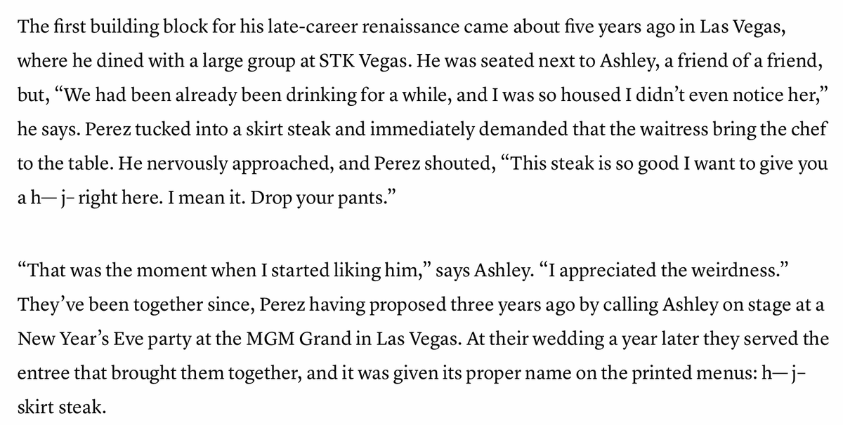 ItsAUThingBlog's tweet photo. Ahh, come on Alan—you interviewed the Perez tribe back in 2017 and you know what was under the hood there with the missus.

Trying to prop her up now as some philanthropic, credible witness-type is wild. 

(I mean this was literally in your old article; and we all know it was "blow job" and not "hand job"—that was some editorial discretion to get the story in SI as the x-rated version wouldn't fly.)

https://t.co/Urp2TY6Aek