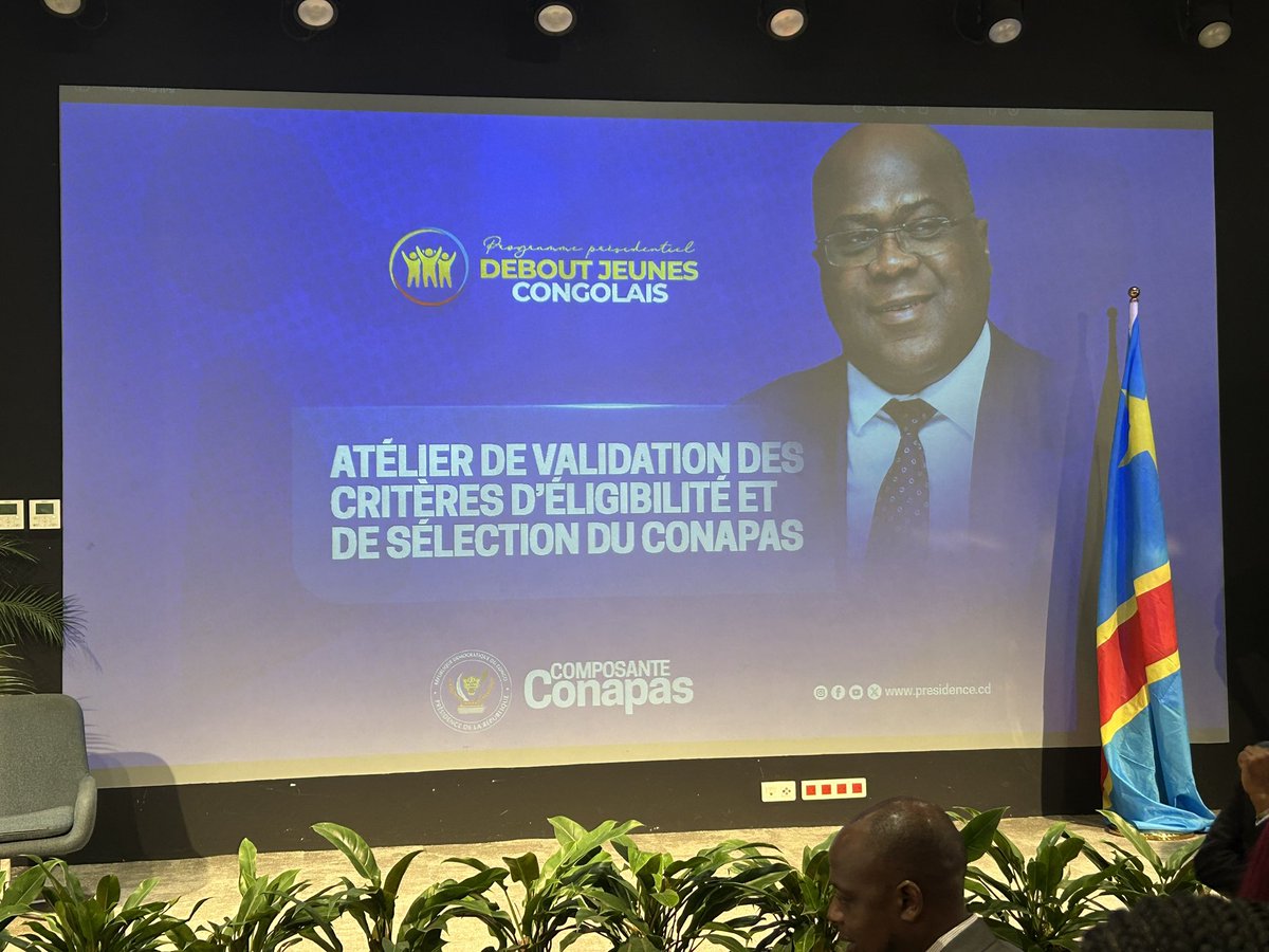 Ronaldo_Mayumbu's tweet photo. Hier ,J’ai pris part, à l’atelier de validation des critères d’éligibilité et de sélection du CONAPAS, organisé dans le cadre du Programme présidentiel Debout Jeunes Congolais.

Cette rencontre constitue une étape importante dans la mise en place d’un mécanisme transparent, inclusif et axé sur le mérite, afin de garantir que les opportunités offertes par le programme bénéficient aux jeunes Congolaises et Congolais porteurs d’initiatives à fort impact.

En tant qu’acteur engagé dans l’écosystème de l’emploi et de l’entrepreneuriat des jeunes, je salue cette démarche participative qui renforce la gouvernance du programme et contribue à bâtir un environnement favorable à l’émergence d’une jeunesse entreprenante, compétente et résolument tournée vers le développement de notre pays.

Ensemble, faisons de la jeunesse congolaise le moteur de la transformation économique de la RDC. 🇨🇩 #DeboutJeunesCongolais #CONAPAS #Entrepreneuriat #EmploiDesJeunes #RDC @FelixUdps @JustinKALUMBA