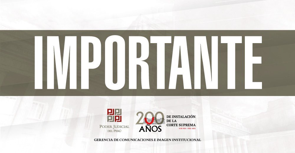 Poder Judicial Perú tweet media