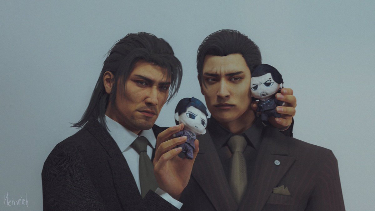 A cute photo together #堂島大吾 #峯義孝 #minedai
