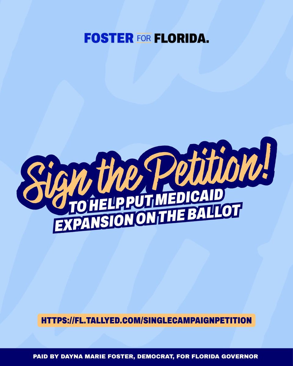 foster4florida's tweet photo. We’re fighting to put Medicaid Expansion on the ballot. 📝 It only takes a minute to request your petition, but your support can help make a lasting difference for families across our state. 

💙 Request yours today: https://t.co/boUALpG53t

#FosterForFlorida #BlueFlame 🔵🔥 https://t.co/Yc3v2eDG6x