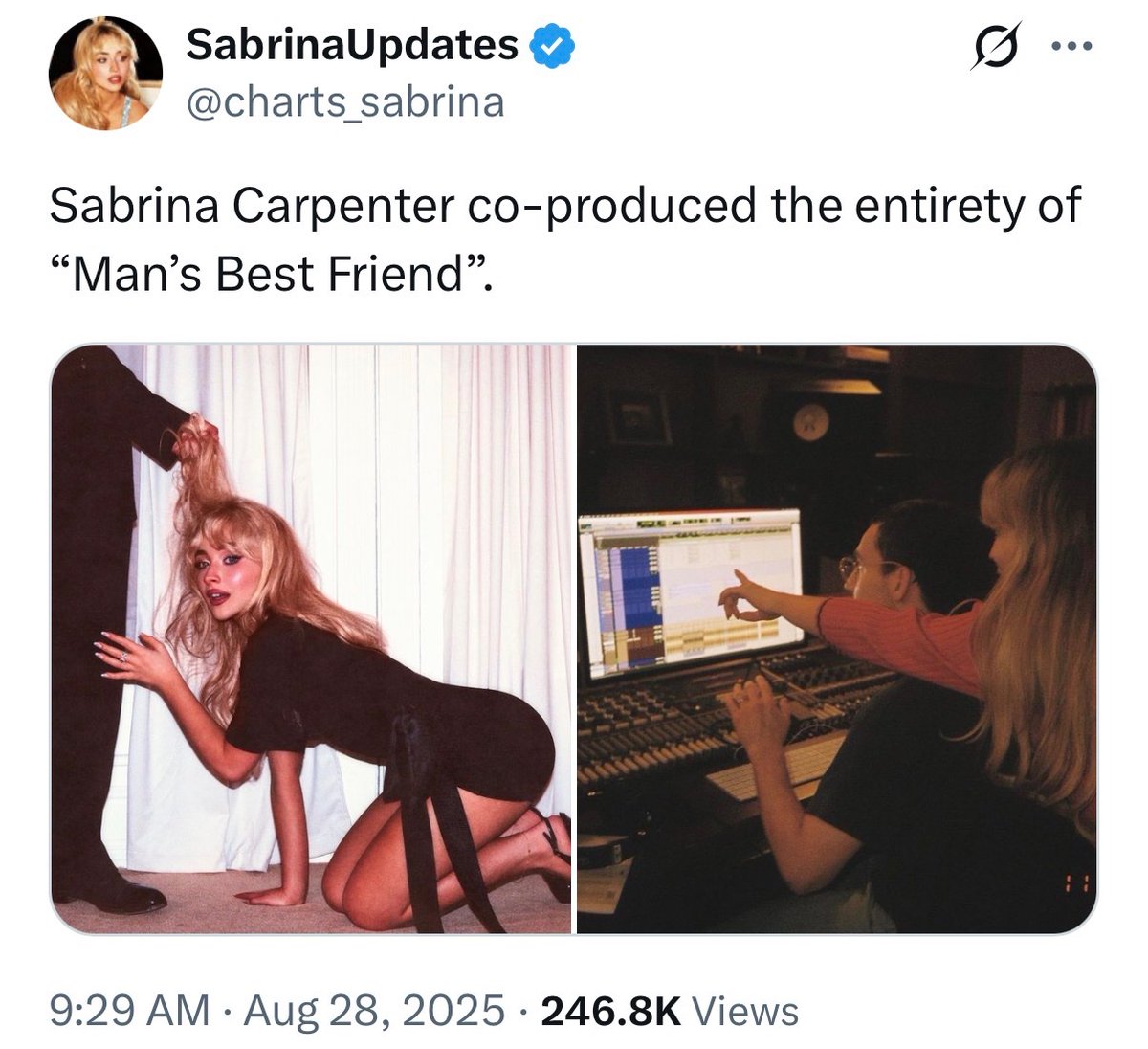 user062716's tweet photo. oh sabrina multi-talented, versatile carpenter https://t.co/RplCjkXFX4
