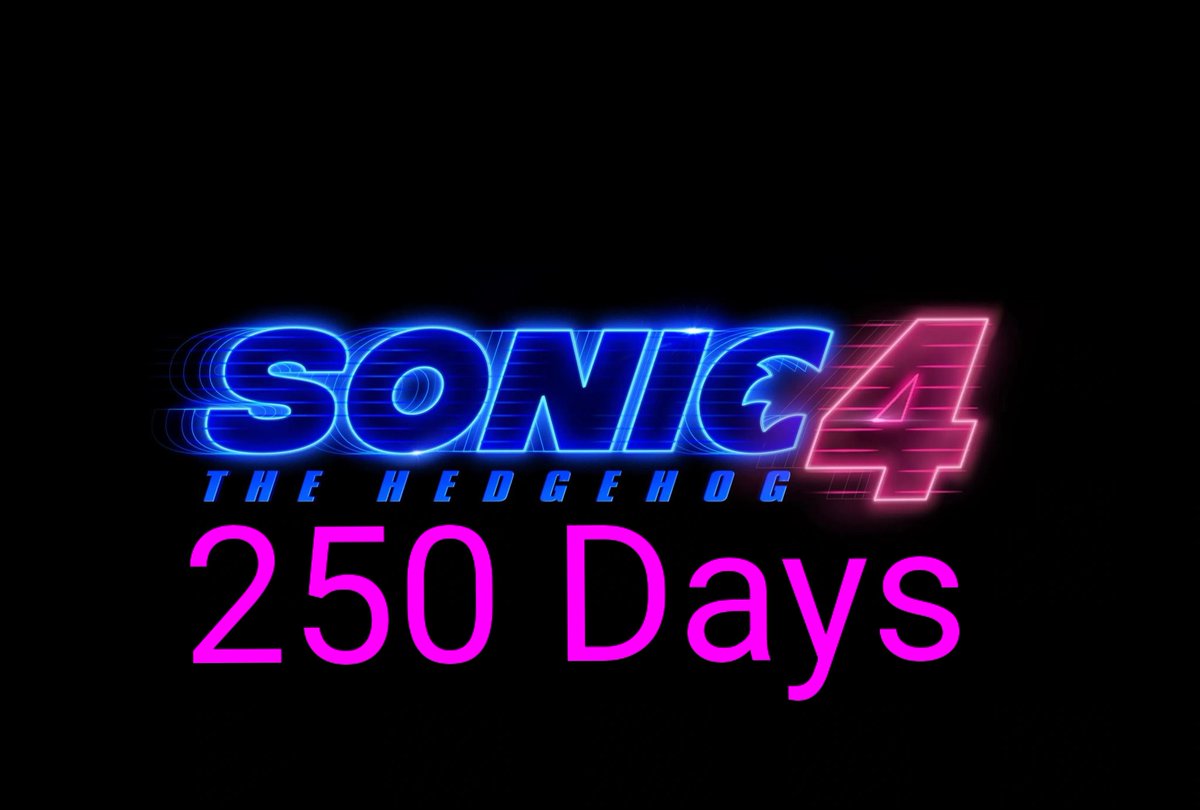 trainlover206's tweet photo. Just 250 days until Sonic Movie 3 comes out #SonicMovie3 https://t.co/ldUobaybDc